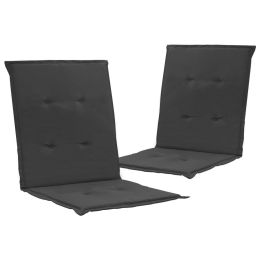 Garden Chair Cushions 2 pcs Anthracite 39.4"x19.7"x1.2" - Anthracite