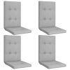 Garden Chair Cushions 4 pcs Gray 47.2"x19.7"x2" - Grey