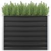 Garden Raised Bed Anthracite 39.4"x15.7"x30.3" Galvanized Steel - Anthracite