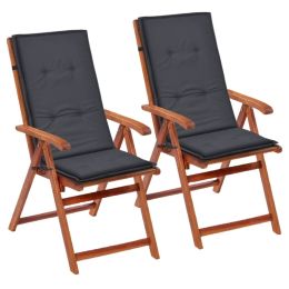 Garden Chair Cushions 2 pcs Anthracite 47.2"x19.7"x1.2" - Anthracite
