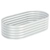 Garden Raised Bed 63"x31.5"x17.3" Galvanized Steel Silver - Silver