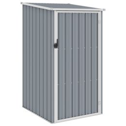 Garden Shed Gray 34.3"x38.6"x62.6" Galvanized Steel - Grey