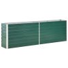 Garden Raised Bed Galvanized Steel 94.5"x15.7"x30.3" Green - Green