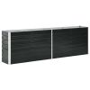 Garden Raised Bed Galvanized Steel 94.5"x15.7"x30.3" Anthracite - Anthracite