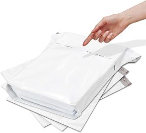 Pack of 50 XX-Large Gusseted Poly Mailers 24 x 21 x 6. White Shipping Envelopes 24x21x6. Large Shipping Bag for Clothes. Self-Seal Expansion Mailers.