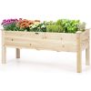Raised Garden Beds Elevated Planter Box Wood For Vegetables Flowers Herbs - Wood - solid fir
