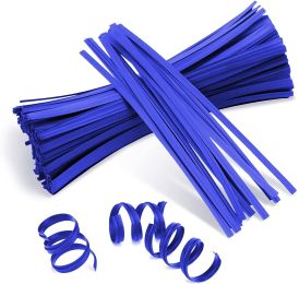 Pack of 2000 Blue Paper Twist Ties 4' Long and 3/16' Blue Twist Ties for Plastic Trash; Bread Bags Paper Coated Ties Bendable Multi Function Strong Wi