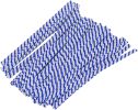 Pack of 2000 Blue Paper Twist Ties 4' Long and 3/16' Blue Stripes Twist Ties for Plastic Trash; Bread Bags Paper Coated Ties Multi Function Strong Wir