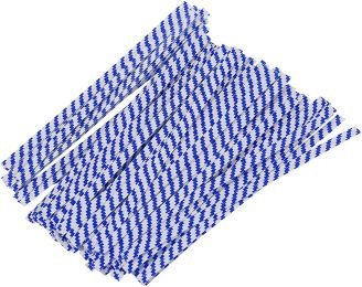 Pack of 2000 Blue Paper Twist Ties 4' Long and 3/16' Blue Stripes Twist Ties for Plastic Trash; Bread Bags Paper Coated Ties Multi Function Strong Wir