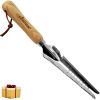 Gardtech Hand Weeder Tool;  Multi Use Garden Weeding Tools with Wooden Handle Stainless Steel Head for Easy Weeder Removal;  Transplanting;  Pruning;