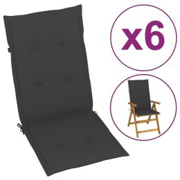 Garden Chair Cushions 6 pcs Anthracite 47.2"x19.7"x1.2" - Anthracite