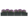 Garden Raised Bed Galvanized Steel 236.2"x31.5"x30.3" Anthracite - Anthracite