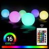 Underwater RGB LED Floating Ball Lamp Drift Light Garden Swimming Pool Decor 8cm  Floating Pool Lights   YJ - picture