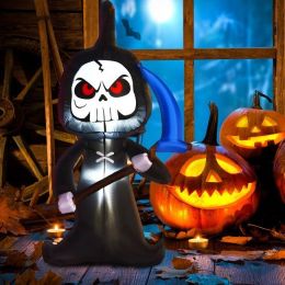 6 Feet Halloween Inflatable Decorations with Built-in LED Lights - as show