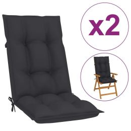 Garden Chair Cushions 2 pcs Anthracite 47.2"x19.7"x2.8" - Anthracite