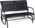 Bosonshop Outdoor Swing Glider Bench for 2 Persons Patio Rocking Chair Garden Seating - KM3452