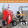 RedRock Wheelbarrow Utility Cart Electric Powered Cart 48V28Ah; 500W ; Capacity 500lbs (230kg) ; Material Debris Hauler ; 1000lbs Towing - as Pic