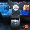 Happy Halloween Inflatable Spoof Ghost Yard Decoration With LED Lights - Grey - 8.2 FT