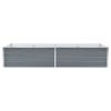 Garden Raised Bed Galvanized Steel 94.5"x31.5"x17.7" Gray - Grey