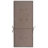 Garden Chair Cushions 4 pcs Taupe 47.2"x19.7"x1.2" - Grey