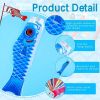 1pc, Carp Streamer, Digital Printing Carp Streamer, DIY Festival Carp, Spring Decor, Outdoor Decor, Garden Decoration - red