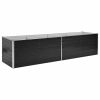 Garden Raised Bed Anthracite 126"x31.5"x30.3" Galvanized Steel - Anthracite
