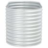 Garden Raised Bed 63"x31.5"x31.9" Galvanized Steel Silver - Silver