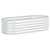 Garden Raised Bed 63"x31.5"x17.3" Galvanized Steel Silver - Silver