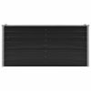Garden Raised Bed Anthracite 63"x15.7"x30.3" Galvanized Steel - Anthracite