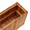 Garden Raised Bed 39.3"x11.8"x19.6" Solid Acacia Wood - Brown
