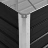 Garden Raised Bed Anthracite 126"x31.5"x17.7" Galvanized Steel - Anthracite