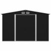 Garden Storage Shed Anthracite Steel 101.2"x80.7"x70.1" - Anthracite