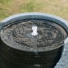 18"Tall indoor & outdoor Broken Urn Polyresin Fountain Chic Dynamic Modern design with Light for Lawn or Garden - as Pic