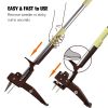 Gardtech 2021 New Stand Up Weed Puller;  4-Claws Manual Weeder Remover;  Labor Saving Dandelion Weed Removal Weeding Tool with 40-47 inch Adjustable L