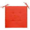 Garden Chair Cushions 2 pcs Red 19.7"x19.7"x1.2" - Red