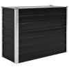 Garden Raised Bed Anthracite 39.4"x15.7"x30.3" Galvanized Steel - Anthracite