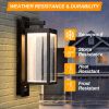 Inowel Motion Sensor Outdoor Wall Light Integrated LED Porch Light with Clear Glass Shade 22529 - Grey