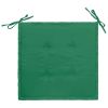 Garden Chair Cushions 4 pcs Green 15.7"x15.7"x1.2" - Green