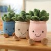 9inch Creative Succulent Plant Decoration; For Garden Green Lovers Cute Succulent Sleep Seat Cushion Home Decoration - Blue - 9inch