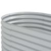 Garden Raised Bed 63"x31.5"x31.9" Galvanized Steel Silver - Silver