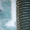 43inches Indoor-outdoor Gray Water Fountain Rockribbed tower metal bird feeder for Stylish Garden & Backyard - as Pic