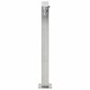 Garden Water Column Stainless Steel Square 37.4" - Silver