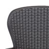 Patio Chair 2 pcs with Cushion Brown Plastic Rattan Look - Brown