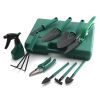 Garden Tool Set Household Soil Loosening Shovel Planting Hand Tool Set - Green - 10 Pcs