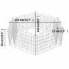Hexagonal Gabion Raised Bed 63"x55.1"x19.7" - Silver