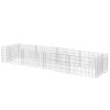 Gabion Raised Bed Steel 141.7"x35.4"x19.7" - Silver