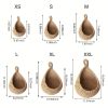 1pc Wall Hanging Basket; Bohemian Style Woven Basket; Creative Teardrop Shape Suitable For Vegetables And Fruits; Kitchen Storage Basket - XL