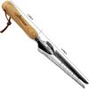 Gardtech Hand Weeder Tool;  Multi Use Garden Weeding Tools with Wooden Handle Stainless Steel Head for Easy Weeder Removal;  Transplanting;  Pruning;