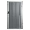 Garden Tool Shed Gray 34.6"x35"x63.4" Galvanized Steel - Gray