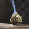 1pc Hollow Lotus Incense Burner Hollow Incense Serving Tea Table Ornament Mini Incense Burner - Small